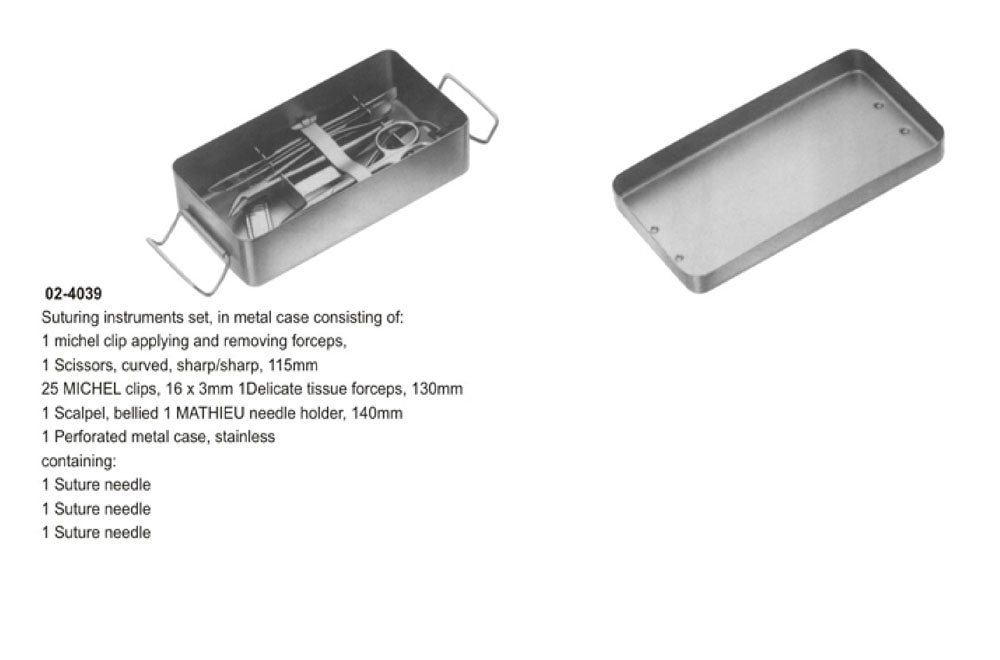 Suturing Instrument Set, Pocket Instrument Set