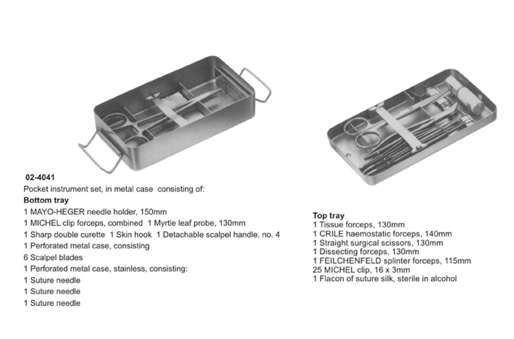 Suturing Instrument Set, Pocket Instrument Set