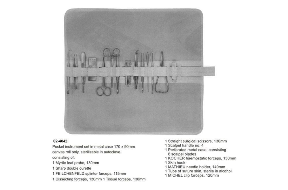 Suturing Instrument Set, Pocket Instrument Set